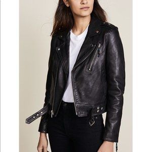 BLK Denim genuine leather jacket